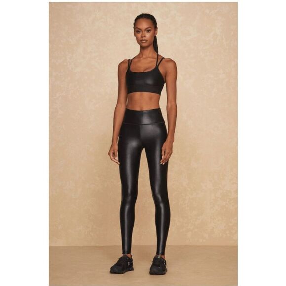 Brand New Noli Yoga Liquid Legging - Black Gloss Size XS - Picture 1 of 4